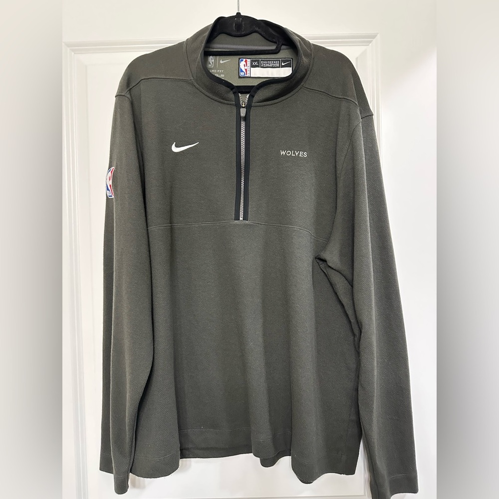 MN Timberwolves Grey Dri-Fit Quarter Zip